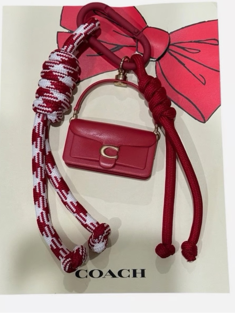 Coach Tabby Lunar New Year Collection Keychain Bag Charm 2025 - Japan exclusive - Picture 2 of 9